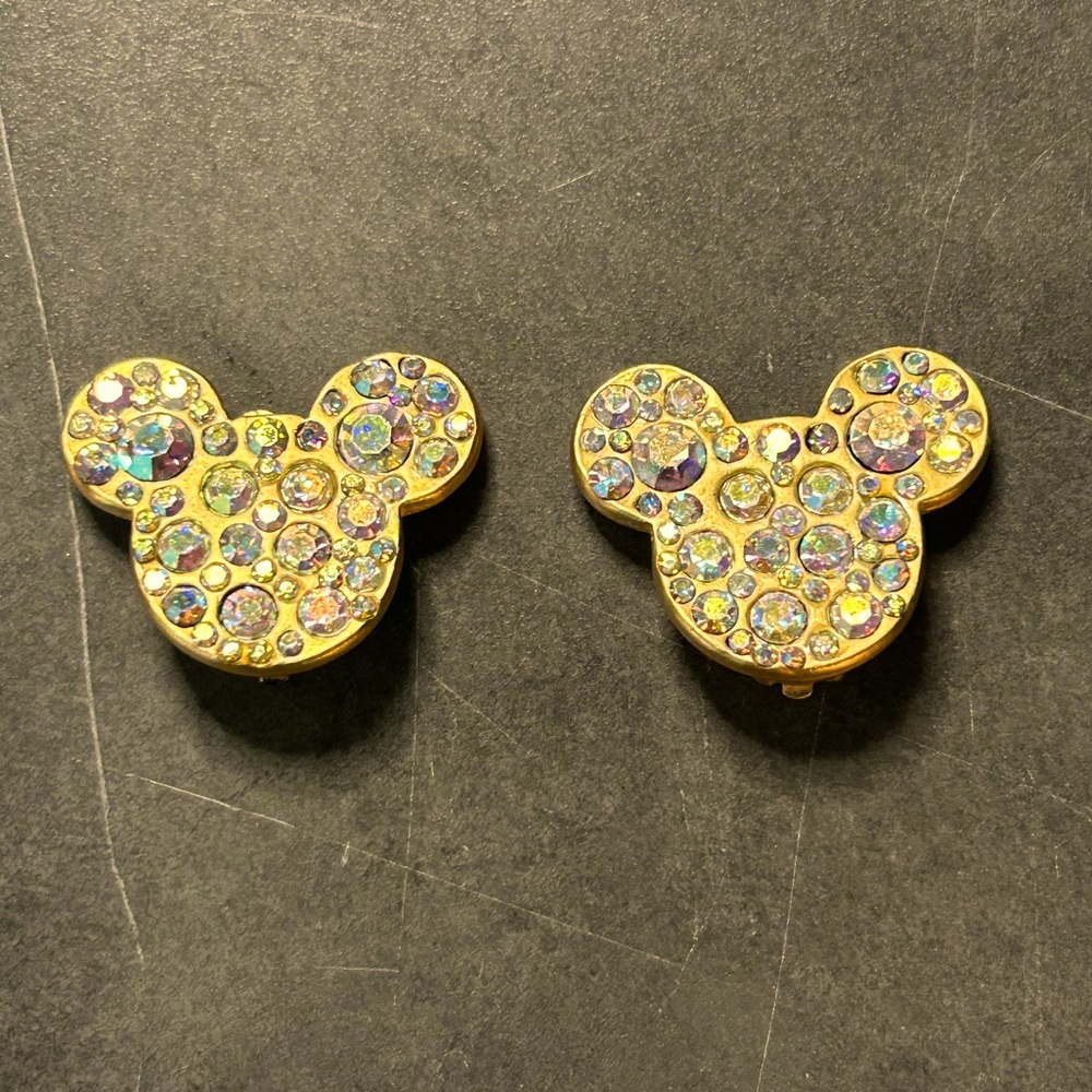 Mickey Mouse Disney ST JOHN Clip On Earrings - Rare